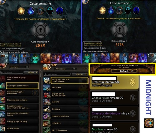 Compte wow midnight - compte,