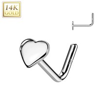 Piercing nez Or blanc 14