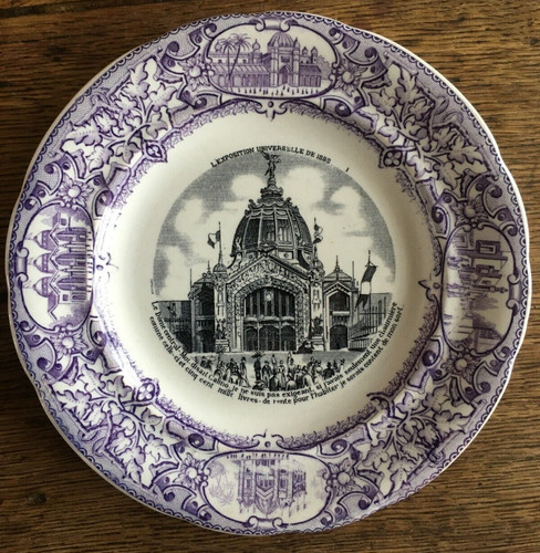 Assiette gien exposition - assiette,