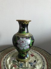 CLOISONNE VASE BRONZE EMAUX