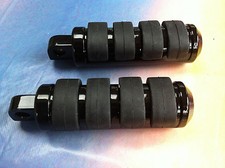 REPOSE-PIEDS ISO PASSAGER NOIRS POUR HARLEY-DAVIDSON