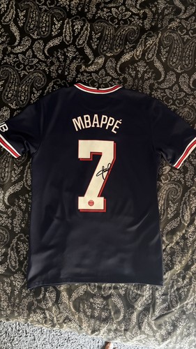 Maillot psg signé - maillot, mbappé
