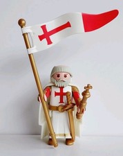 Playmobil MOINE CROISÉ Prêtre Croisade Crusader Jérusalem Saint Graal custom