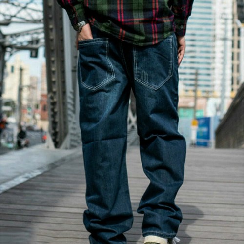 Pantalons jean large pour - pantalons,