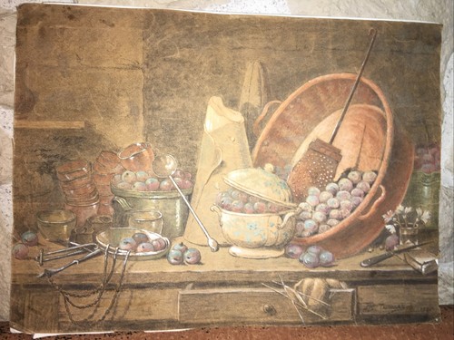 Dessin ancien rehaussé - dessin,