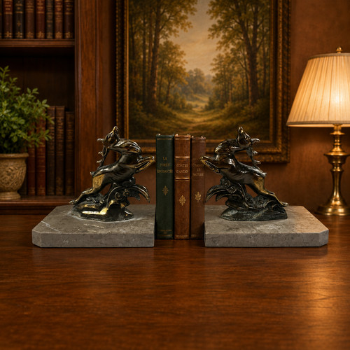 Paire serre livres art - de,