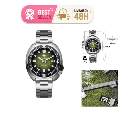 Montre plongée homme - homme, 200m