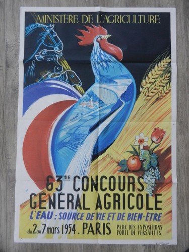 Affiche ancienne 63me - affiche,