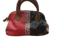 EBARRITO Sac à Main Bowling en Cuir Avec Ceinture D'Épaule de Fantaisie Python (