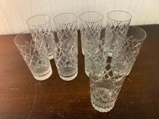 9 verres à orangeade taillé