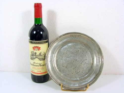 Assiette etain haut epoque - assiette,
