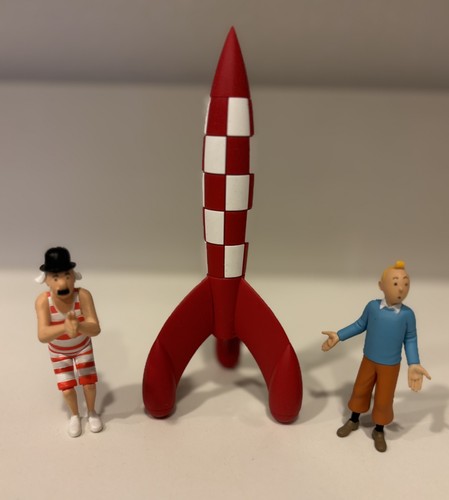 Pieces tintin the - tintin,, moon