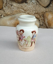 Ancien moutardier pot à moutarde en faience de Lunéville K G Malbrough