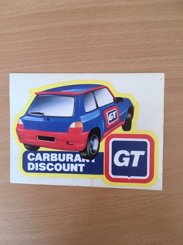 Autocollant renault turbo - gt,