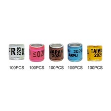 Lot de 100 anneaux de pattes