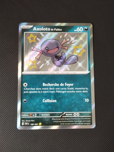 Carte pokémon axoloto 180 - carte,