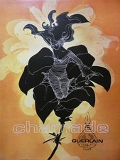 PUBLICITÉ DE PRESSE 1971 CHAMADE DE GUERLAIN PARIS