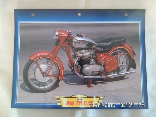 Carte fiche moto jawa - carte,