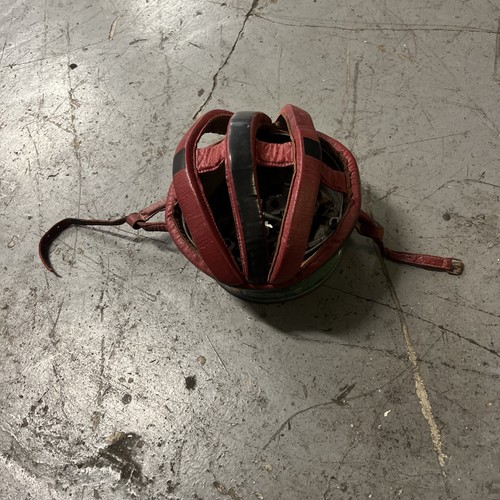 Casque cuir cycliste - cuir,