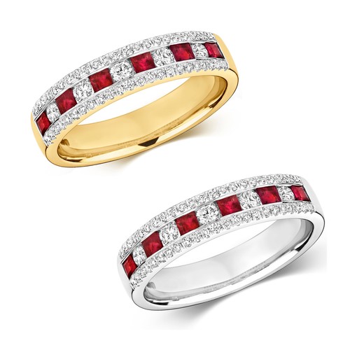 Bague semi pavée - bague,
