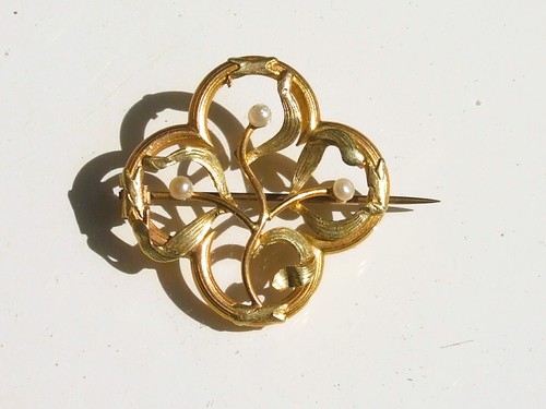 Belle broche gui ancienne - broche,