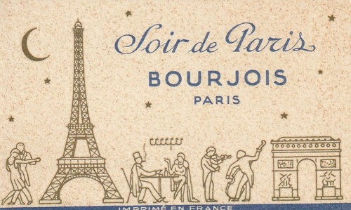 Ab497 carte parfumée soir - carte,