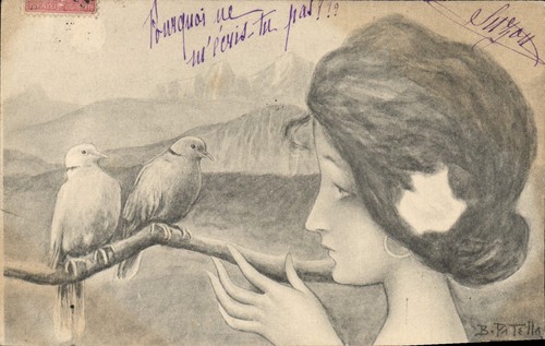 Woman and two - and,