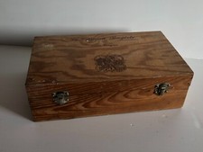 ANCIENNE BOITE CAISSE  COFFRE EN BOIS  RANGEMENT  VINTAGE Nov16b