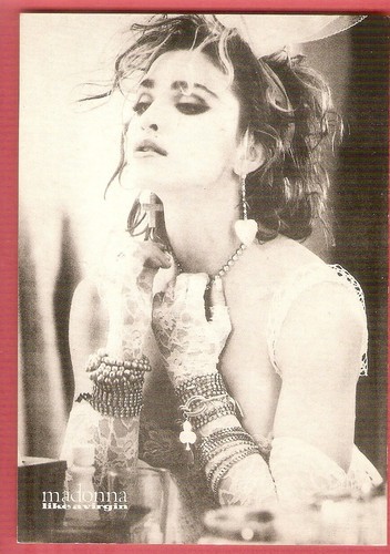 Madonna carte postale chanson - carte,