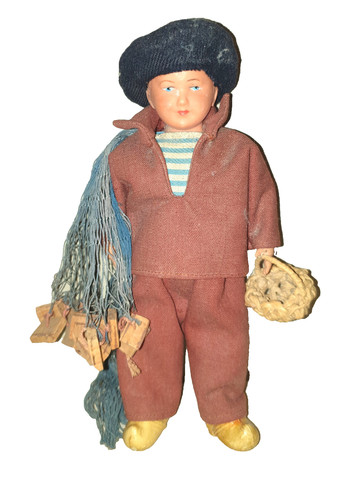 Poupée ancienne rare marin - poupée,