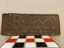 1926 New York License Plate