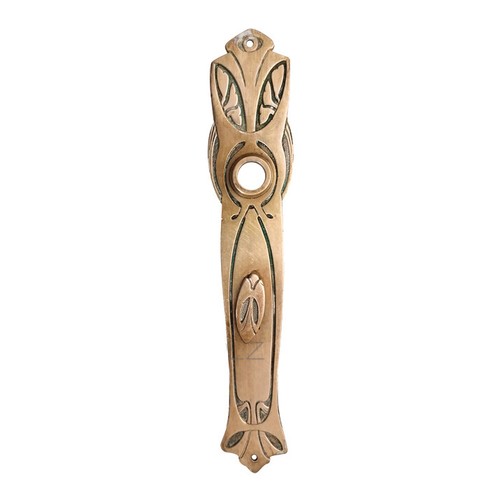 Art nouveau plaque - plaque, longue