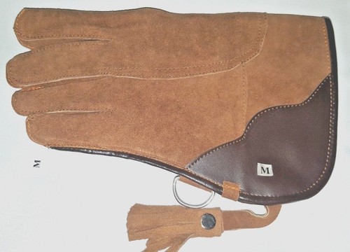 Fauconnerie gant cuir daim - gant,