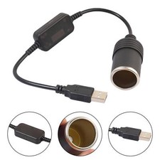 :USB Male to 12V Car Cigarette