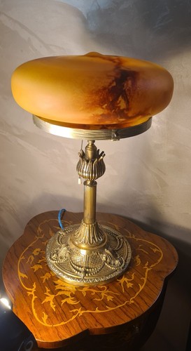 Lampe ancienne bronze massif - lampe,