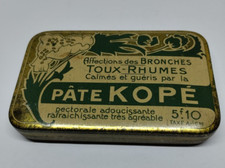 Jolie Boîte Métallique à Cachet Vide Vintage Kope Collection Santé Apothicaire