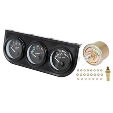 Voiture Eau Température Huile Pression Voltage Jauge Triple Jauge Kit
