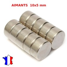 lot d'aimants magnetique rond 10x5 mm, tableau, frigo, super magnet permanent