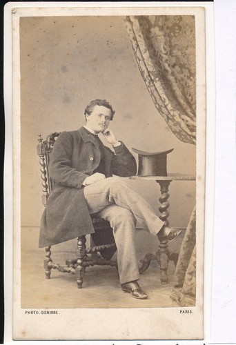 Cdv 1860 homme chapeau - c.,