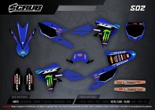 Kit Graphique Yamaha YZ450F 2014-2017 YZ250F 2014-2018 YZF Metal flake + Grip