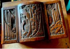 Coffre Entièrement Sculpté Ancien En Camphrier - XIX Ème Siècle