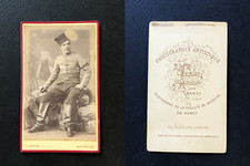 Thiriot, Malzéville près Nancy, un chasseur d Afrique, circa 1880 CDV vintage al