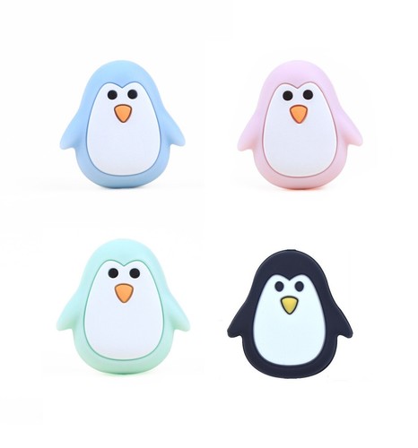 Perle silicone pingouin - perle, x