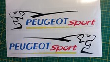 Sticker autocollant Peugeot Sport fond transparent 