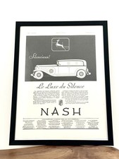 Affiche publicitaire nash 1931 - publicitaire,