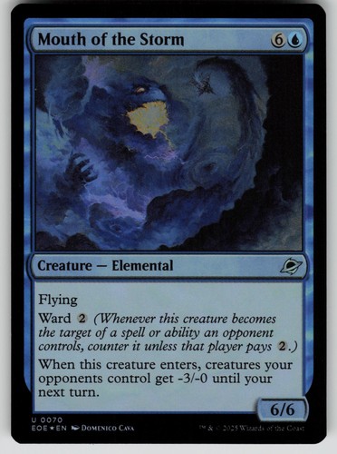 Mouth the storm foil - of,