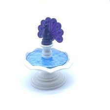 PLAYMOBIL * COMMERCE * Fontaine Blanche avec Paon Violet 6155