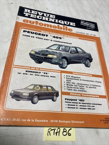 Peugeot 405 carburateur - , revue