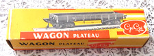 Boite "GéGé" de train électrique wagon plateau N°1 HO SNCF vintage