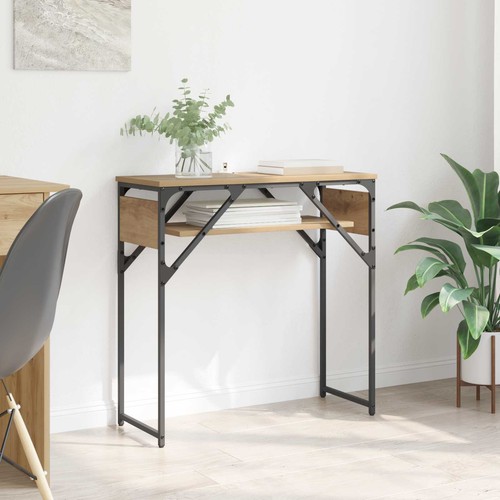 Table console avec étagère - table,